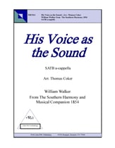 His Voice as the Sound SATB choral sheet music cover